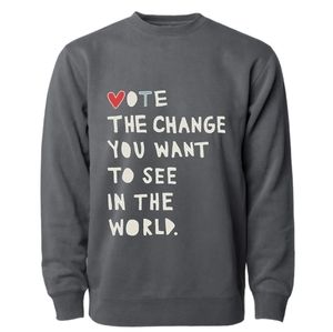 CLEO WADE Vote the Change sweatshirt.